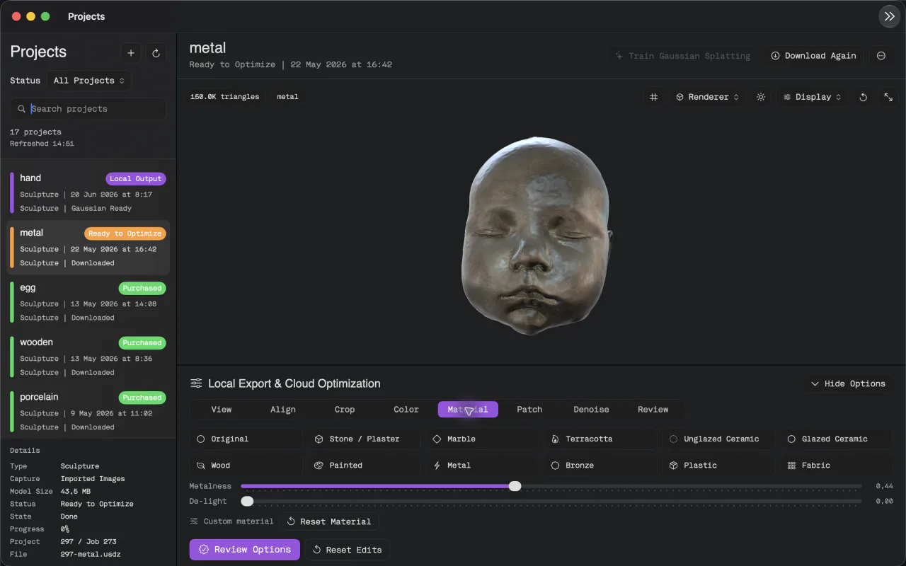 Material presets